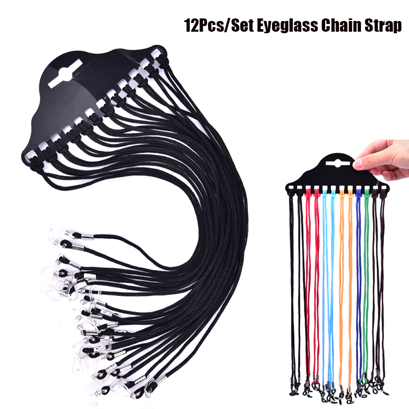 Sunglass Retainer Cord - 12/24/36 stuks Multicolor zonnebrillenkoord, leesbrillenketting, brillenketting