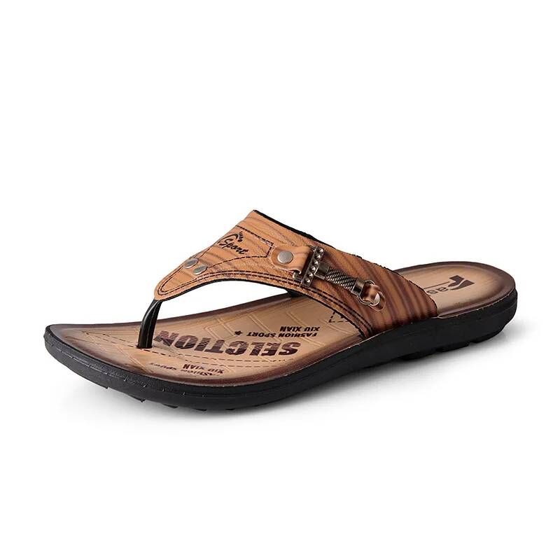 Leren slippers voor heren, klo - Flip Flop Leather Men recensie en prijs