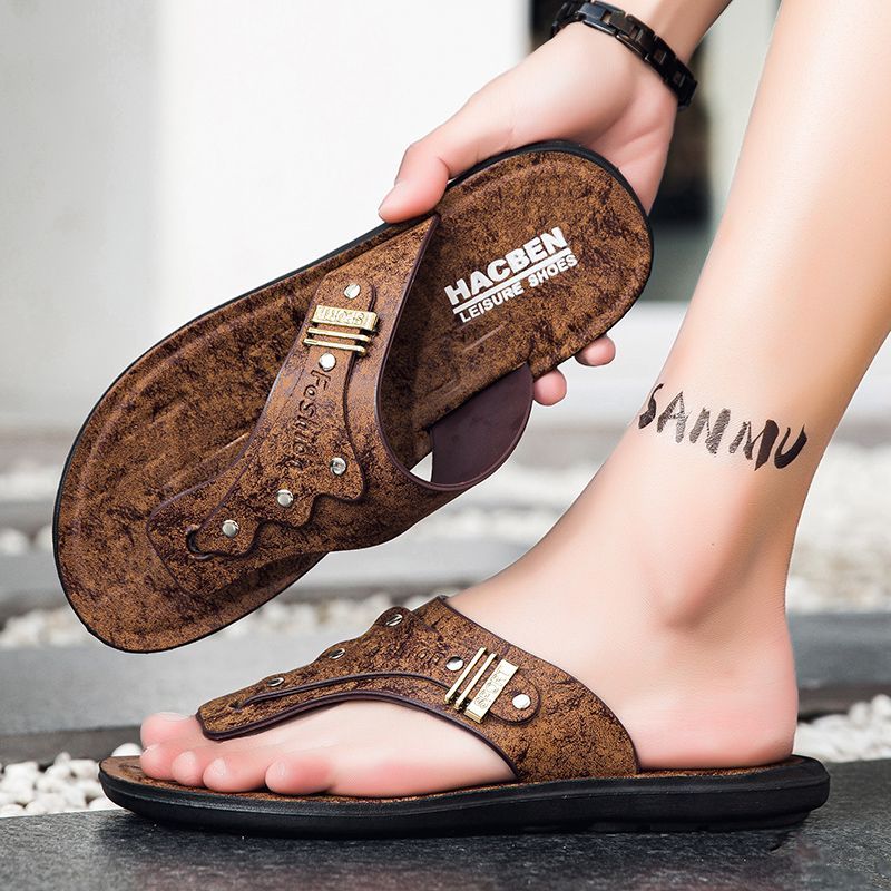 2026 Nieuwe Heren Slippers van - Flip Flop Leather Men recensie en prijs